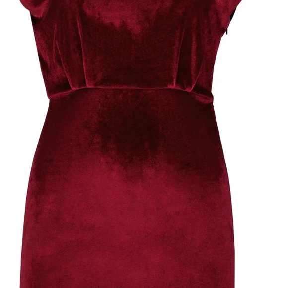 Bishop & Young Hayden red/burgundy Velvet Dress - Picture 5 of 9